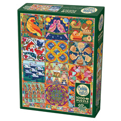 Cobble Hill - Twelve Days of Christmas 1000 Piece Jigsaw Puzzle