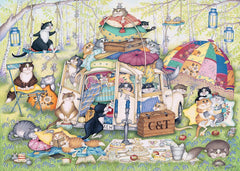 Ravensburger - Crazy Cat, The Good Life 1000 Piece Jigsaw Puzzle