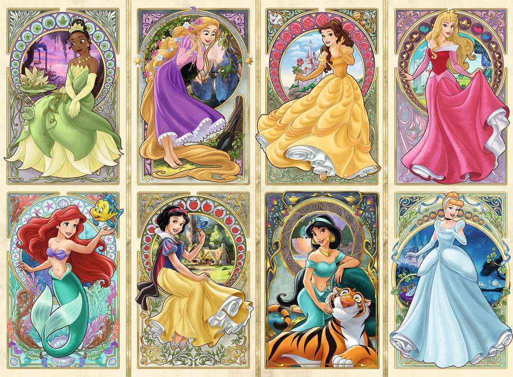 Ravensburger - Disney: Art Nouveau Princesses 1000 Piece Adult's Puzzle