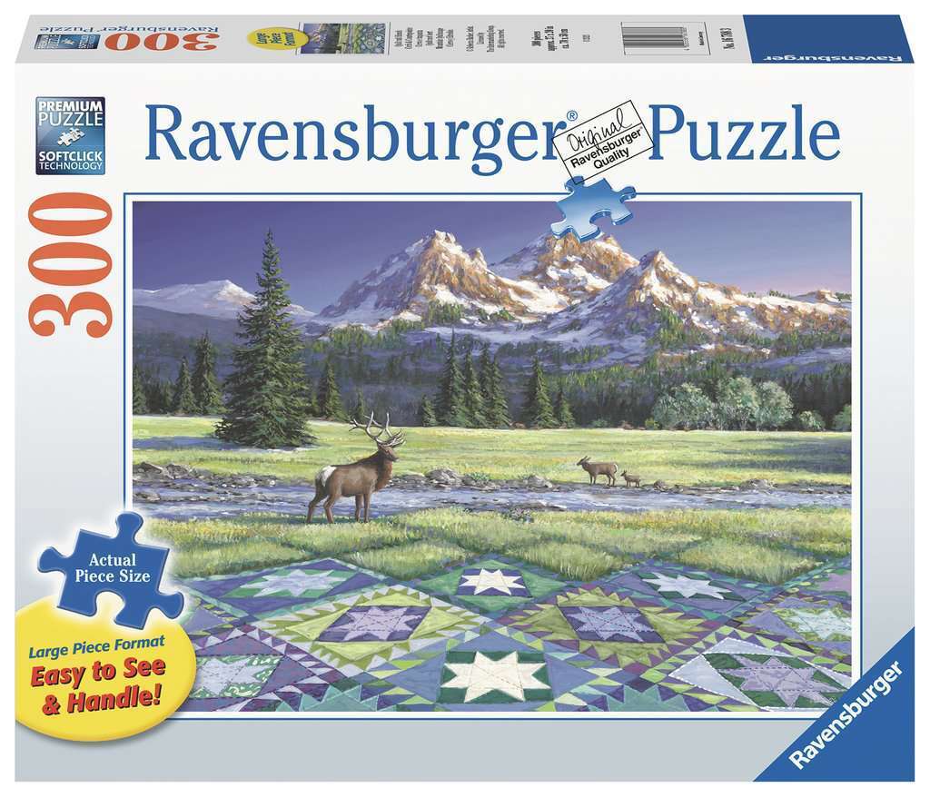 Ravensburger - Mountain Quiltscape 300 Piece Large Format Puzzle