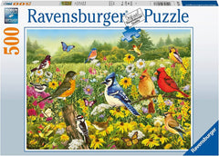 Ravensburger - Birds in the Meadow 500 Piece Family Jigsaw Puzzle