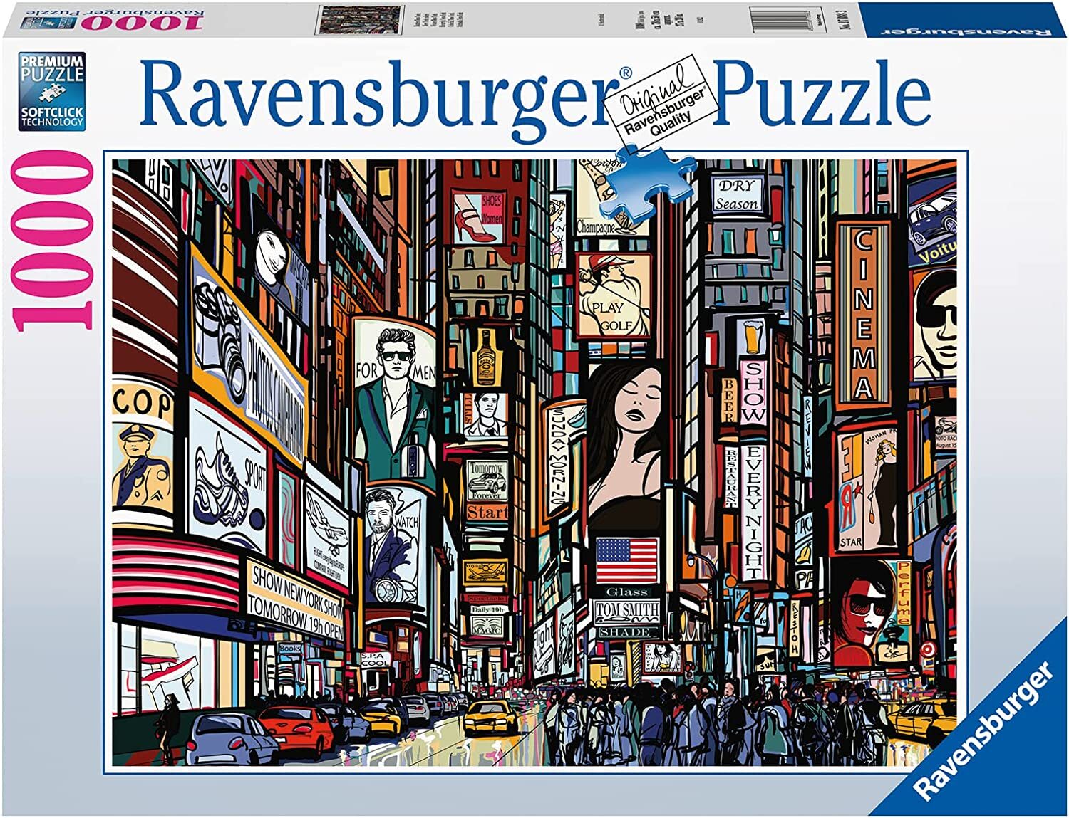 Ravensburger - Colourful New York 1000 Piece Adult's Jigsaw Puzzle