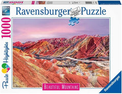 Ravensburger - Rainbow Mountains, China Puzzle 1000 Piece Adult's Jigsaw Puzzle