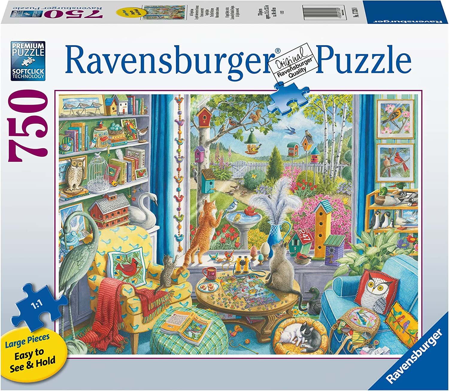 Ravensburger - The Bird Watchers 750 Piece Large Format Adult's Puzzle