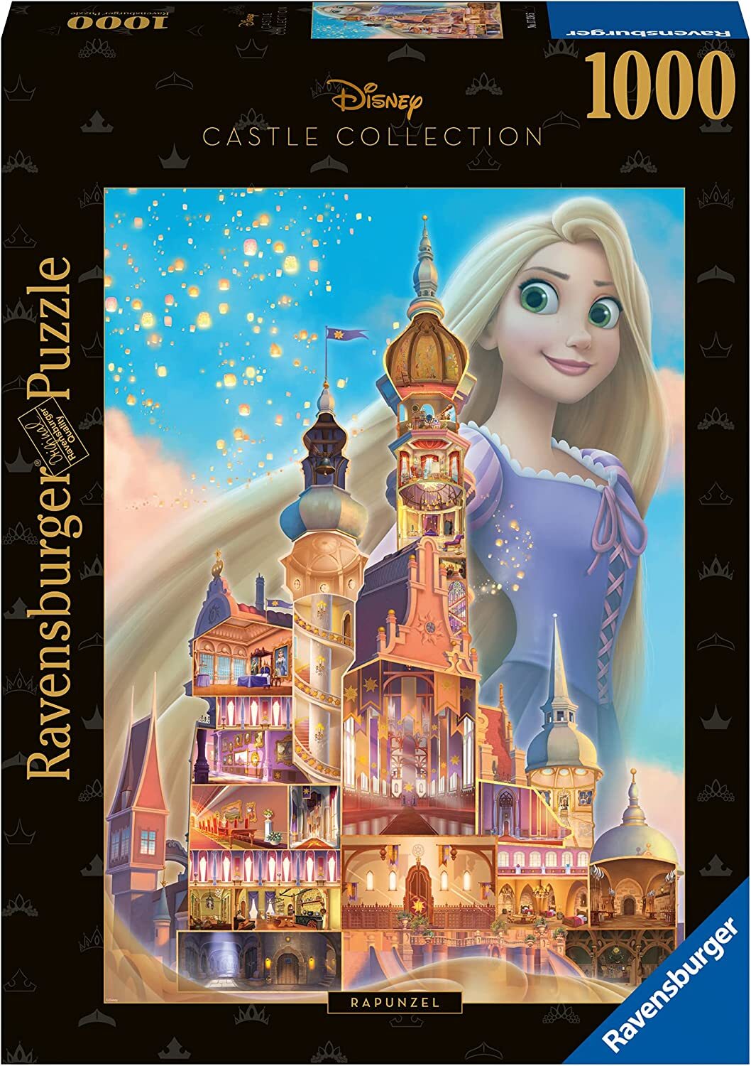 Ravensburger - Disney Castles: Rapunzel Puzzle 1000 Piece Jigsaw Puzzle