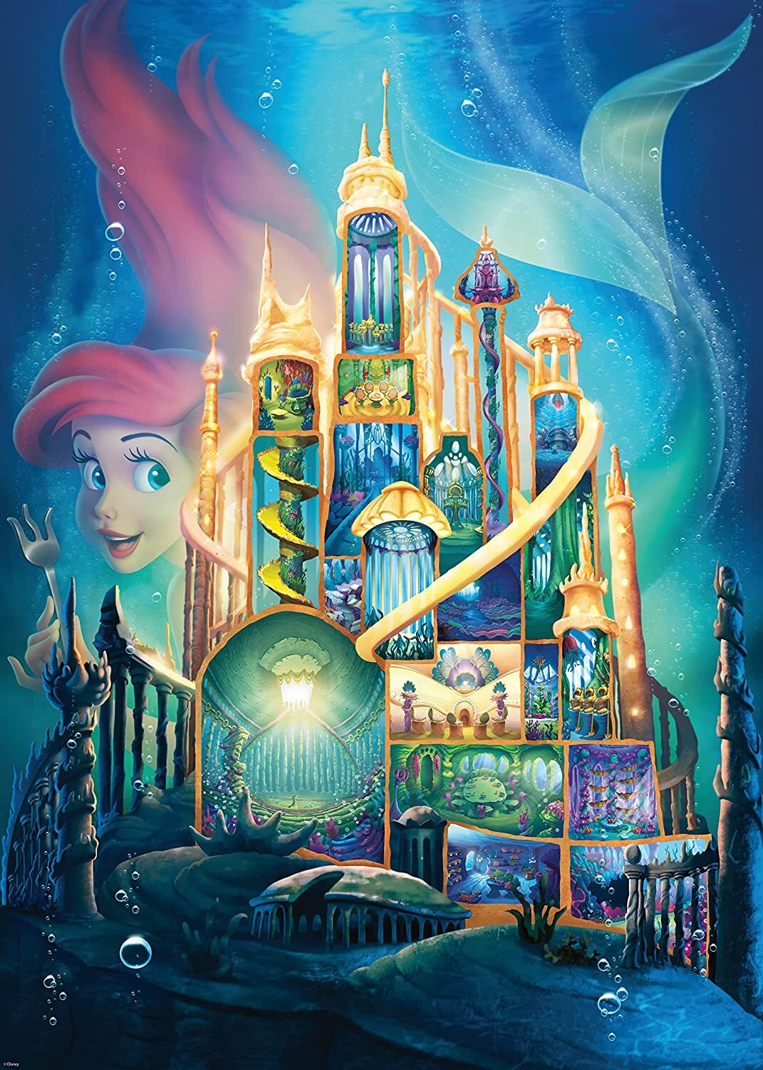 Ravensburger - Disney Castles: Ariel Puzzle 1000 Piece Jigsaw Puzzle