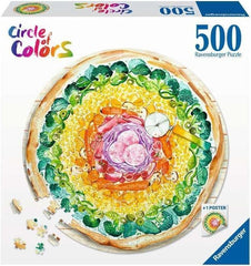 Ravensburger - Circle of Colours, Pizza 500 Piece Puzzle