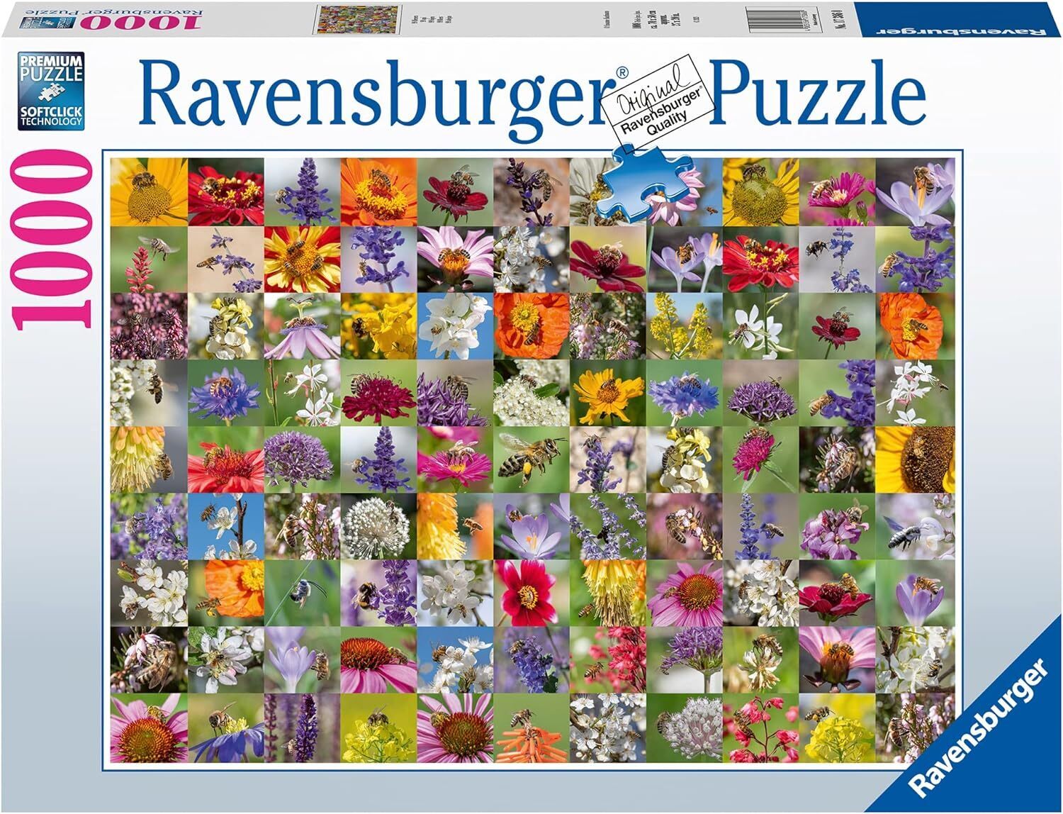 Ravensburger - 99 Bees Collage 1000 Piece Adult's Jigsaw Puzzle