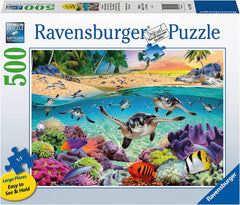 Ravensburger - Race of the Baby Sea Turtles 500 Piece Large Format Puzzle