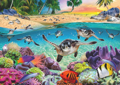 Ravensburger - Race of the Baby Sea Turtles 500 Piece Large Format Puzzle