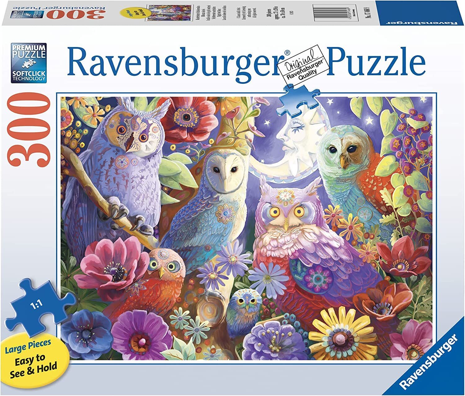 Ravensburger - Night Owl Hoot 300 Piece Large Format Puzzle