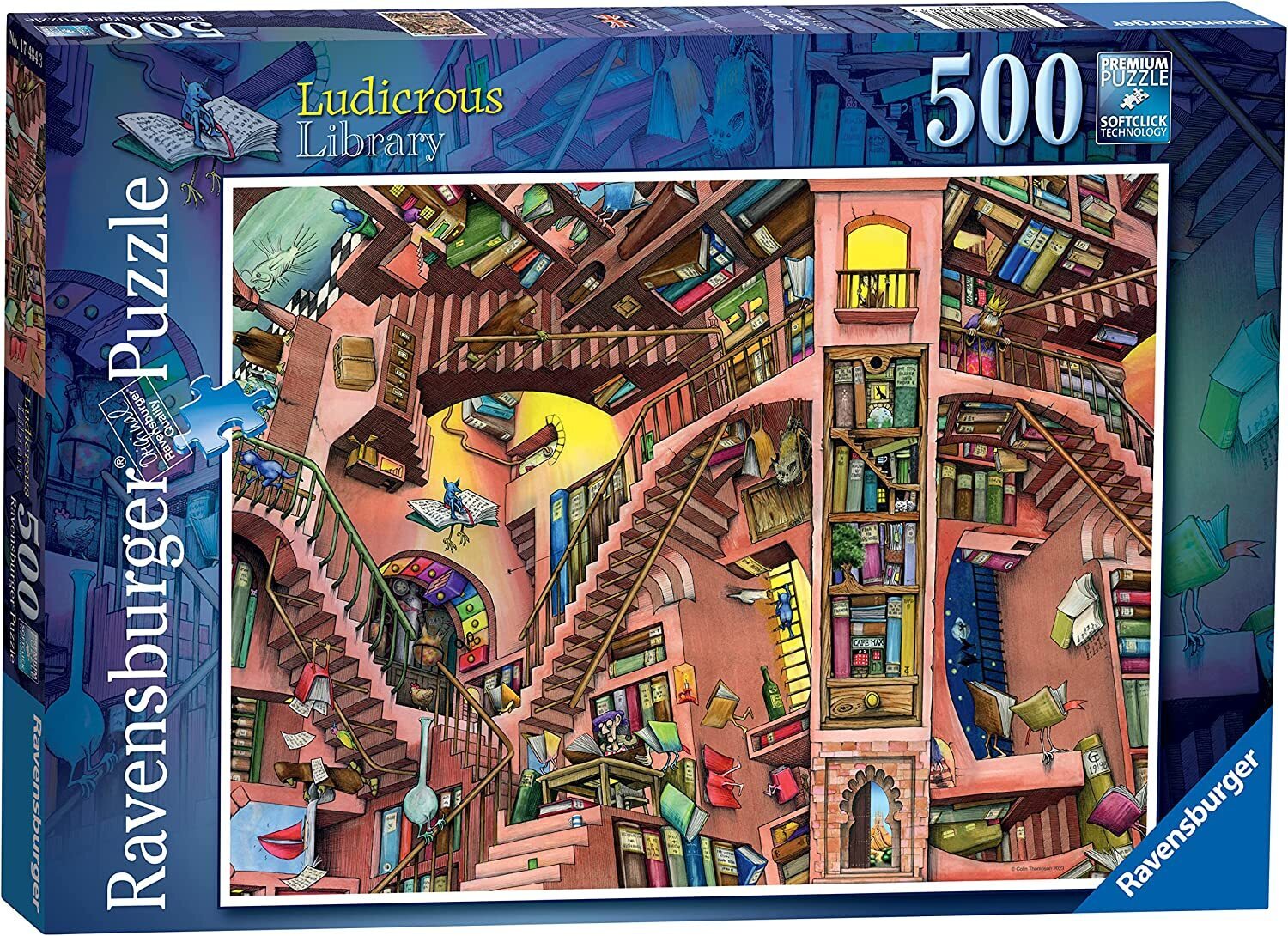 Ravensburger - Colin Thompson Ludicrous Library 500 Piece Jigsaw Puzzle