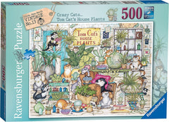 Ravensburger - Crazy Cats: Tom Cat's House Plants 500 Piece Puzzle