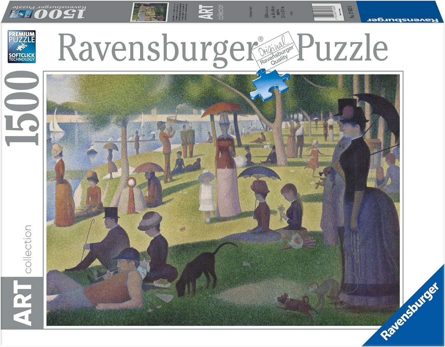 Ravensburger - A Sunday Afternoon on the Island of La Grande Jatte 1500 Adult's Jigsaw Puzzle