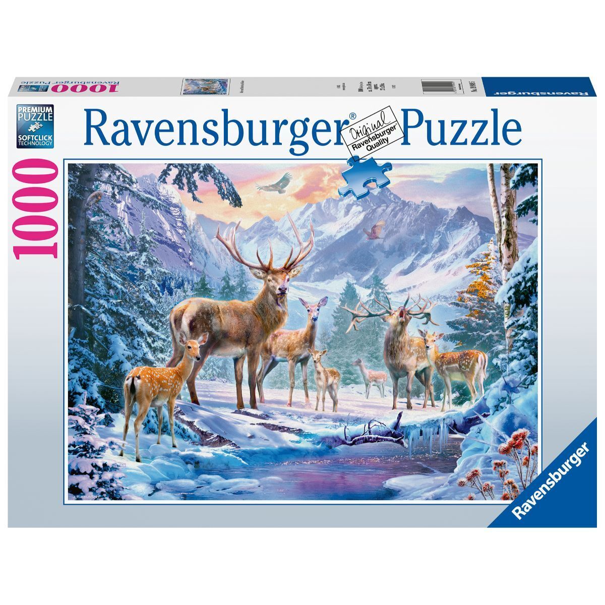 Ravensburger - Rehe und Hirsche im Winter (Deer And Stags In Winter) 1000 Piece Jigsaw Puzzle