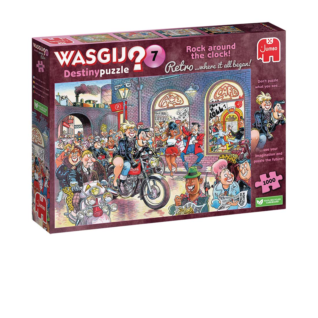 Jumbo - Wasgij? Retro Destiny #7 Rock Around the Clock 1000 Piece Adult's Jigsaw Puzzle