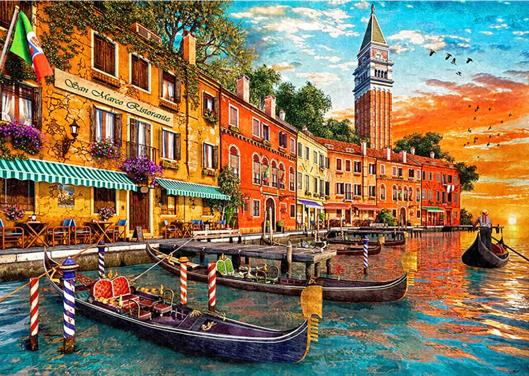 Gibsons - San Marco Sunset 1000 Piece Jigsaw Puzzle