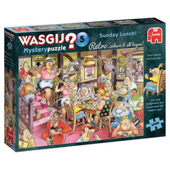 Jumbo - Wasgij? Retro Mystery #5  Sunday Lunch 1000 Piece Adult's Jigsaw Puzzle