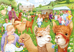 Falcon - The Alpaca Farm 1000 Piece Adult's Jigsaw Puzzle