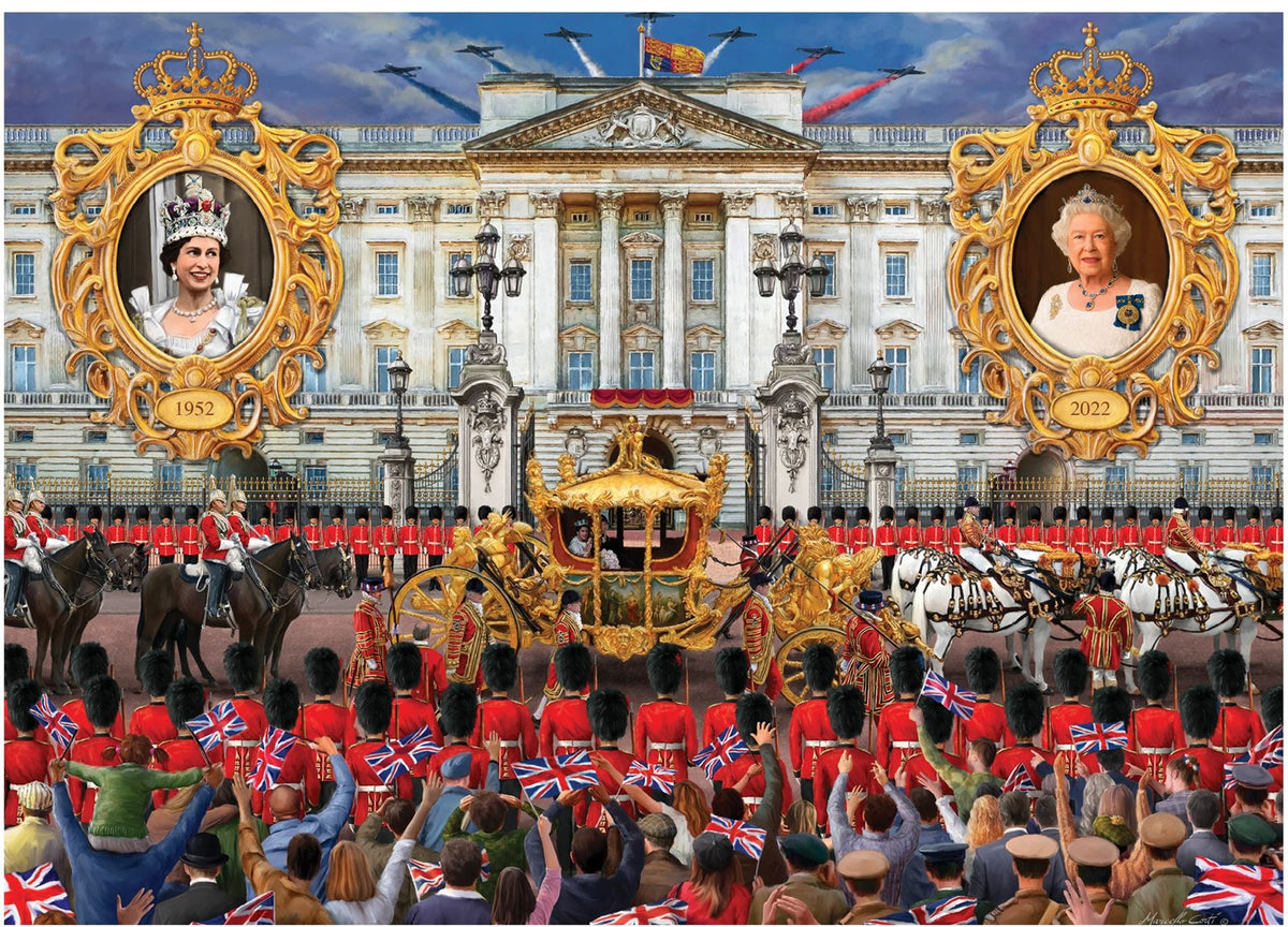 Falcon - The Queen’s Platinum Jubilee 1000 Piece Adult's Jigsaw Puzzle