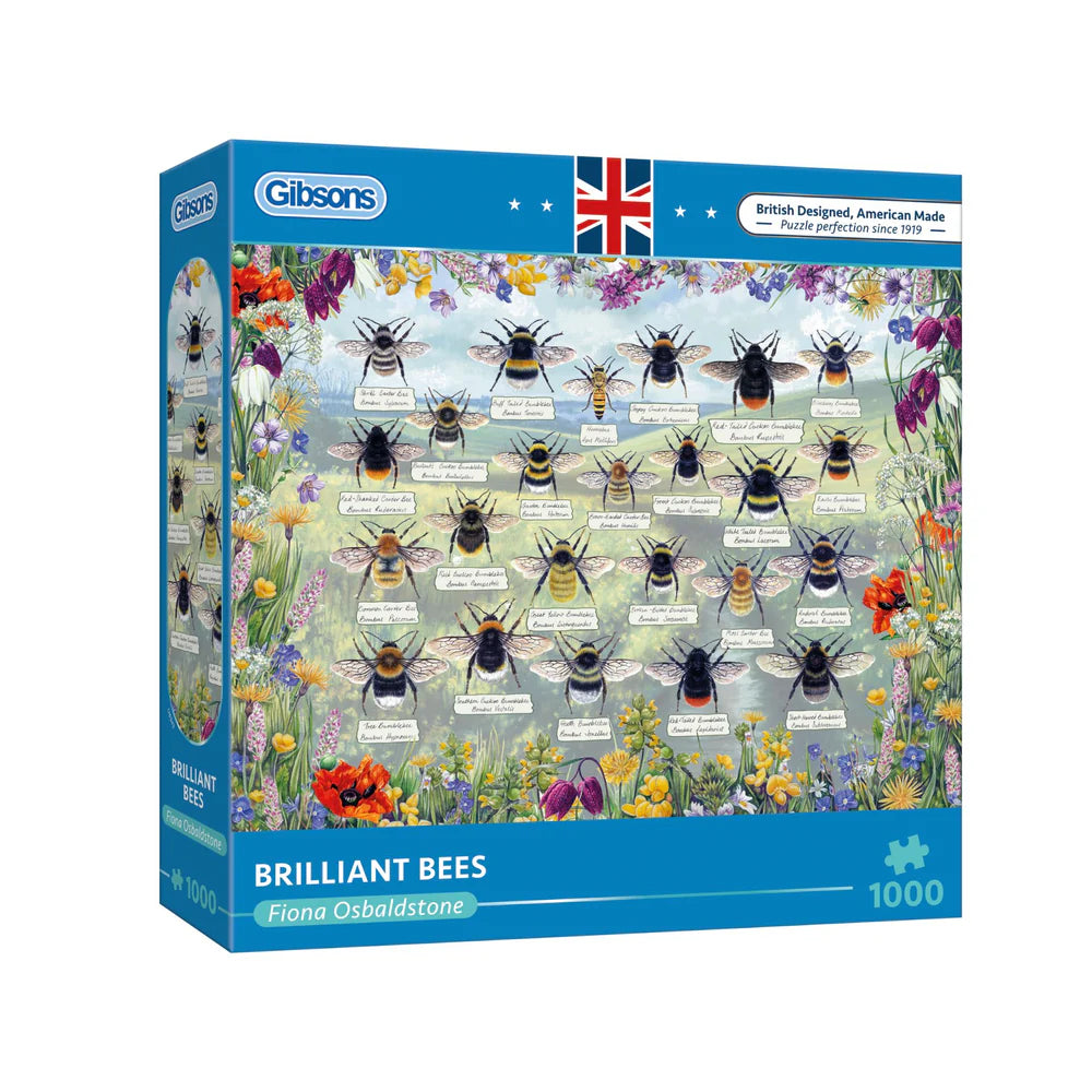 Gibsons - Brilliant Bees 1000 Piece Puzzle