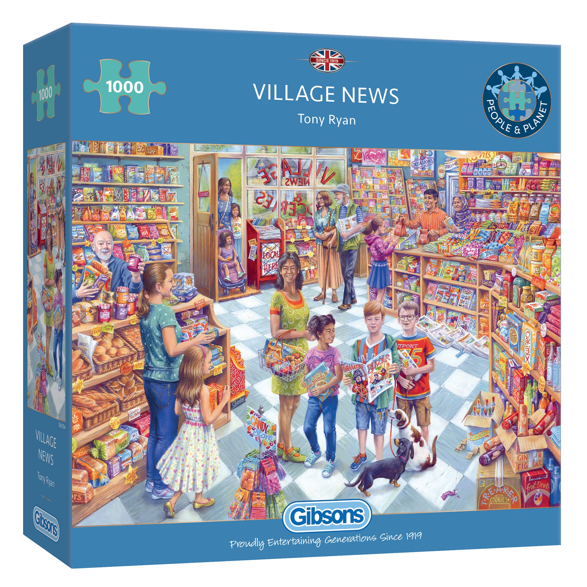 Gibsons - Village News 1000 Piece Jigsaw Puzzle