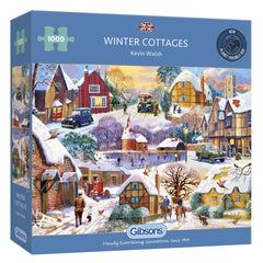 Gibsons - Winter Cottages 1000 Piece Jigsaw Puzzle- DISC