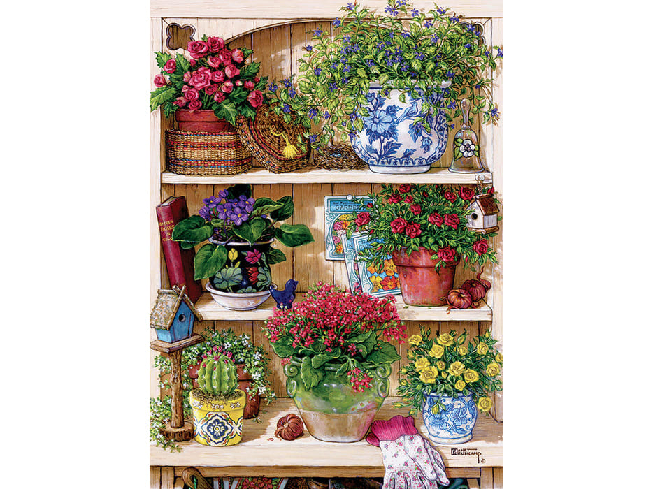 Cobble Hill - Flower Cupboard 500 Piece Jigsaw Puzzle