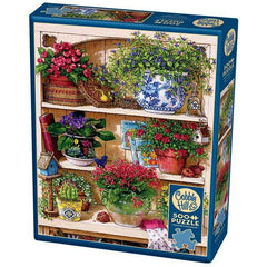 Cobble Hill - Flower Cupboard 500 Piece Jigsaw Puzzle