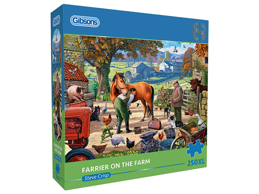 Gibsons - Farrier on the  Farm  Extra Large  XXL 250 Piece Jigsaw Puzzle