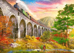 Gibsons - Crossing Glenfinnan Viaduct 1000 Piece Jigsaw Puzzle