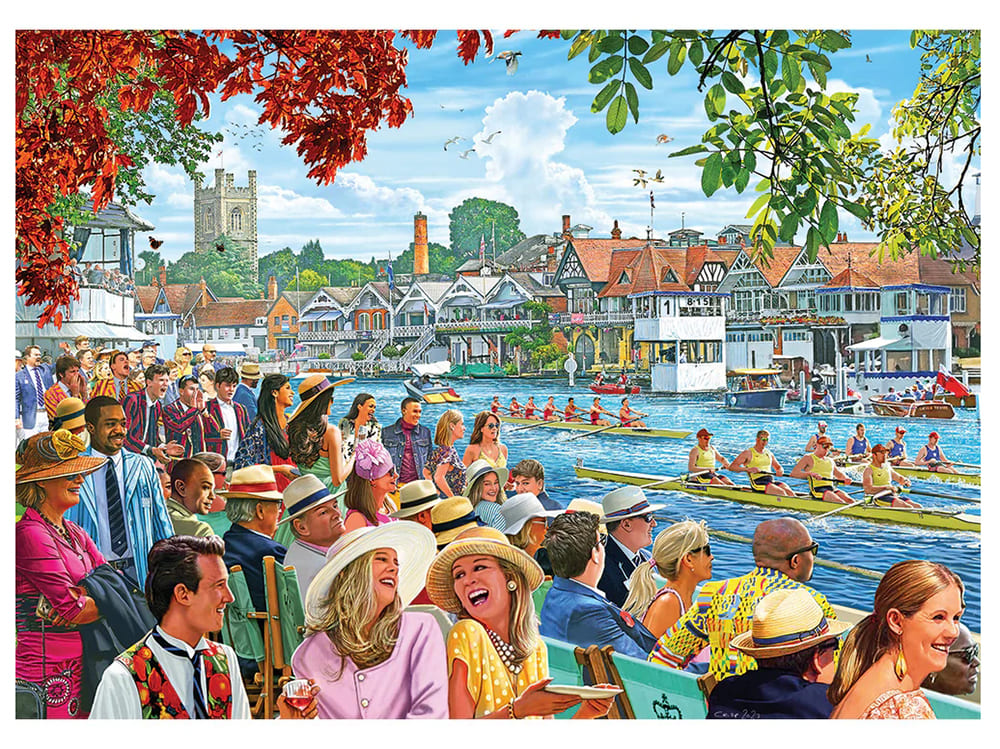 Gibsons - Rowing at the Regatta Puzzle 1000 Piece Jigsaw Puzzle