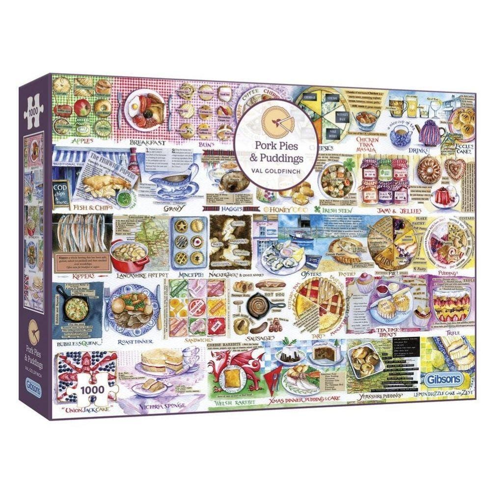 Gibsons - Pork Pies & Puddings 1000 Piece Jigsaw Puzzle