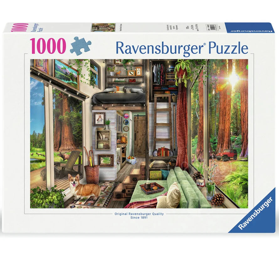 Ravensburger - Redwood Forest Tiny House 1000 Piece Adult's Jigsaw Puzzle