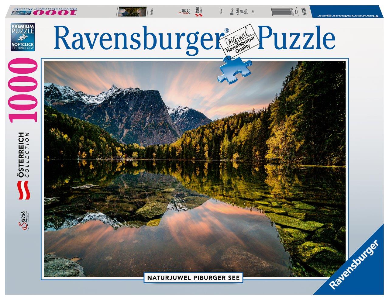 Ravensburger - Naturjuwel Piburger See Puzzle 1000 Piece Adult's Jigsaw Puzzle