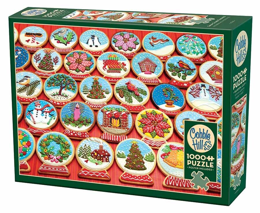 Cobble Hill - Snow Globe Cookies 1000 Piece Jigsaw Puzzle