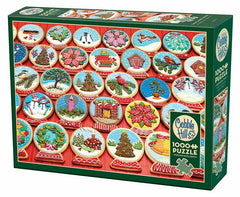 Cobble Hill - Snow Globe Cookies 1000 Piece Jigsaw Puzzle