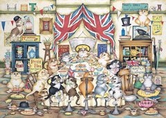 Ravensburger - Crazy Cats: Afternoon Tea at Tiddles 1000 Piece Adult's Jigsaw Puzzle