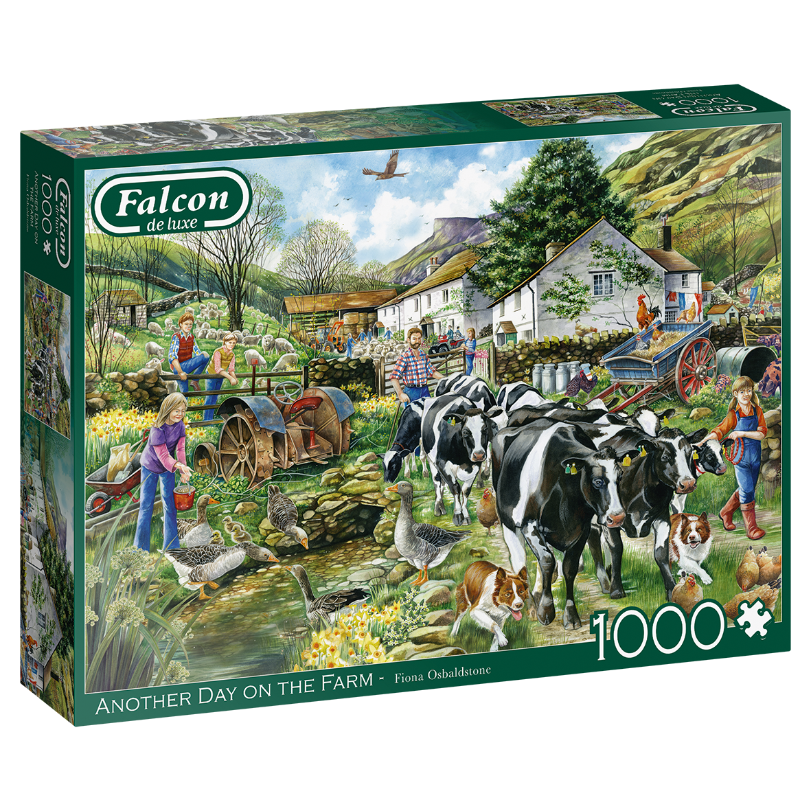 Falcon - Another Day On The Farm 1000 Piece Jigsaw Puzzle