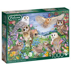 Falcon - Owls In The Wood 1000 Piece Jigsaw Puzzle