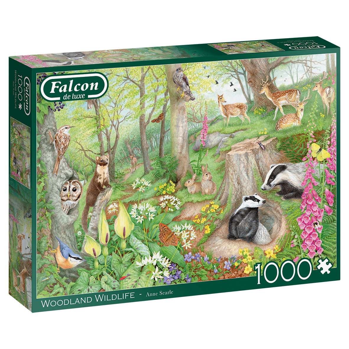 Falcon - Woodland Life 1000 Piece Adult's Jigsaw Puzzle