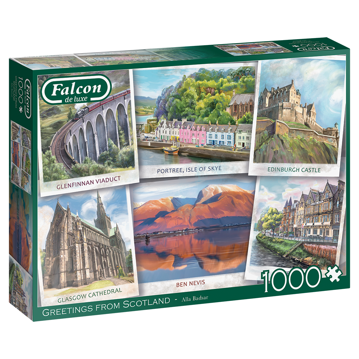 Falcon - Greetings from Scotland 1000 Piece Jigsaw Puzzle