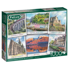 Falcon - Greetings from Scotland 1000 Piece Jigsaw Puzzle