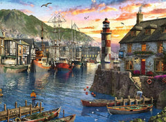 Ravensburger - Sunrise at the Port 500 Piece Family Jigsaw