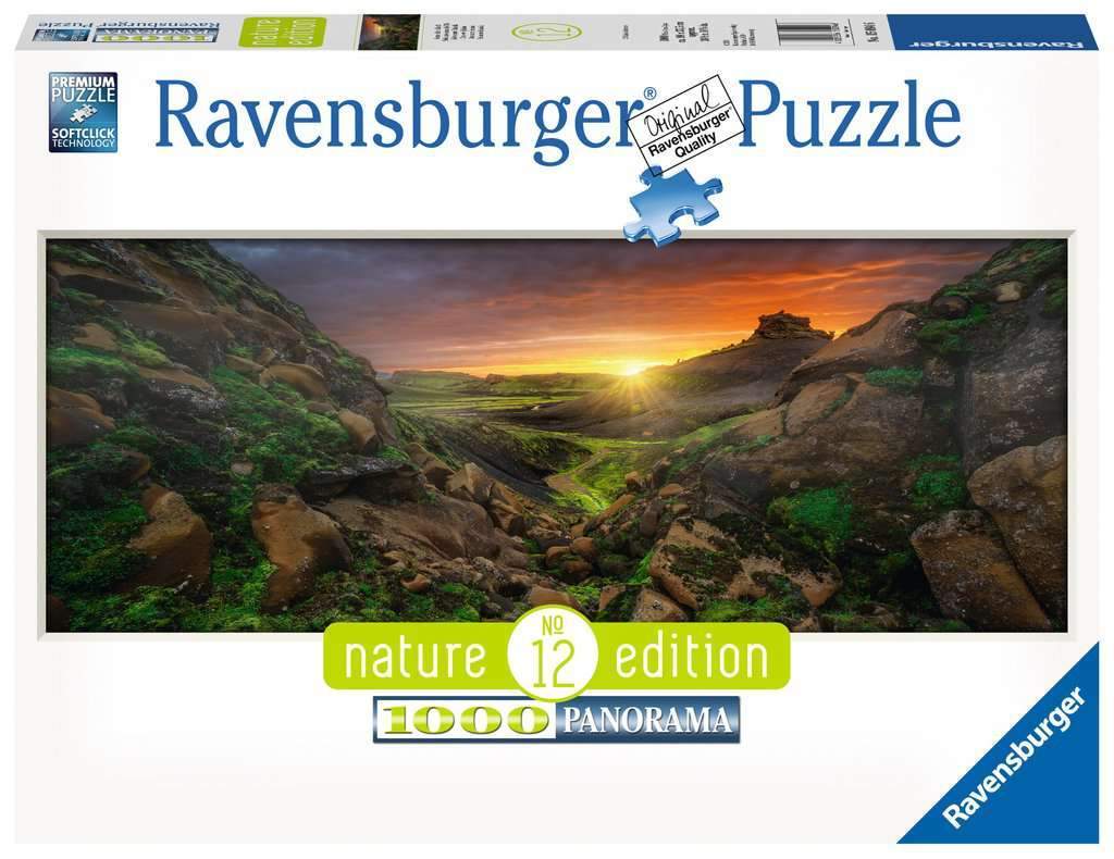 Ravensburger - Nature Edition No 12 Panorama: Sun Over Iceland Puzzle 1000 Pieces