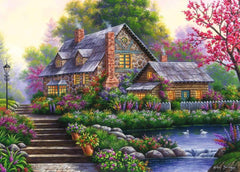 Ravensburger - Romantic Cottage 1000 Piece Jigsaw Puzzle