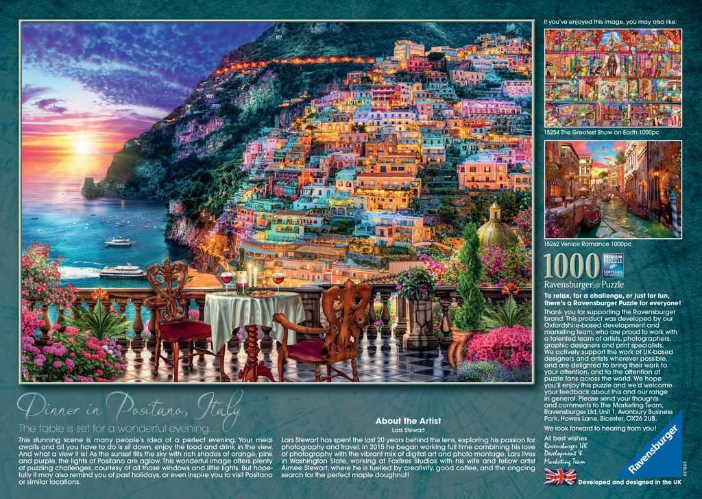 Ravensburger - Positano Italy 1000 Piece Adult's Puzzle