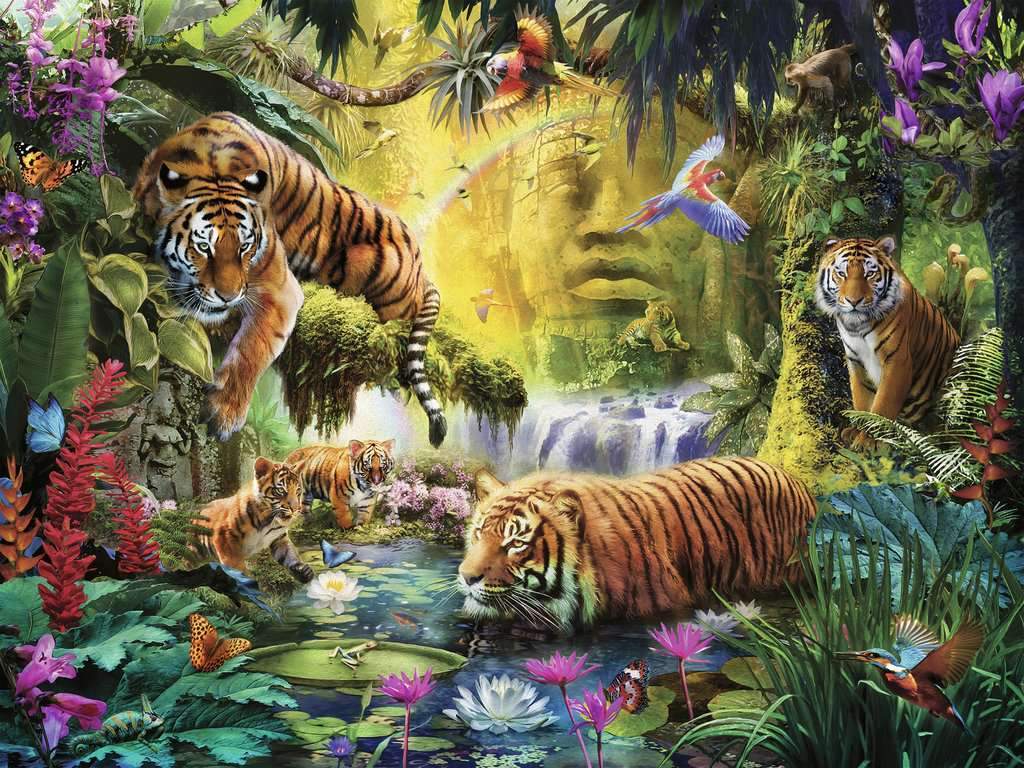 Ravensburger - Tranquil Tigers 1500 Piece Adult's Jigsaw Puzzle