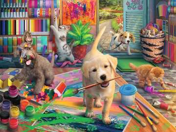 Ravensburger - Cute Crafters 750 Piece Large Format Puzzle