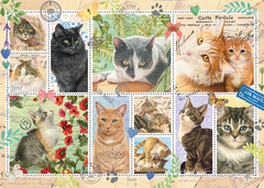 Jumbo - Francien van Westering: Cat Stamps 1000 Piece Jigsaw Puzzle